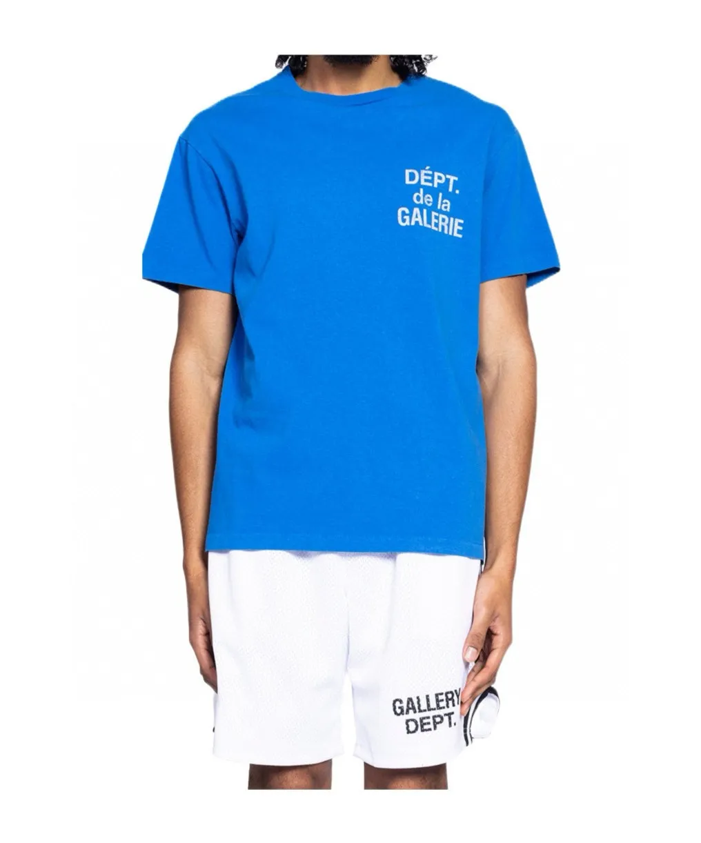 GALLERY DEPT. VENICE COURT SHORTS English mesh shorts Logo webbing wide-leg basketball shorts Black and white S-XL Original molding Loose wide-leg version American boys' first choice Breathable mesh fabric Superimposed soft material inside Comfortable and easy to match Custom-woven original consistent webbing/main mark/component wash mark Details are enlarged to follow